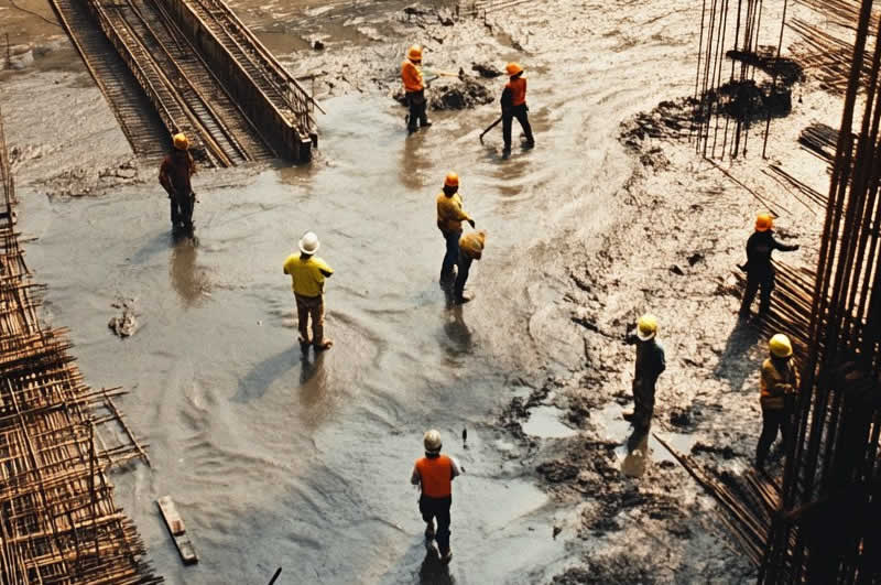 производстово бетона м150